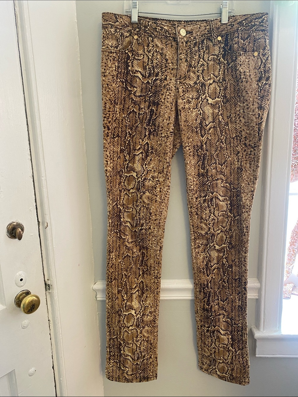 Tory burch Snake Print Pants in Brown - Stylish Casual Trousers